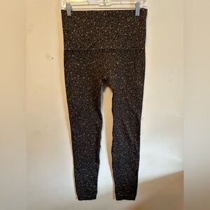 SPANX Women’s XL Look At Me Now Seamless Olive Leopard Leggings‎ Business Casual